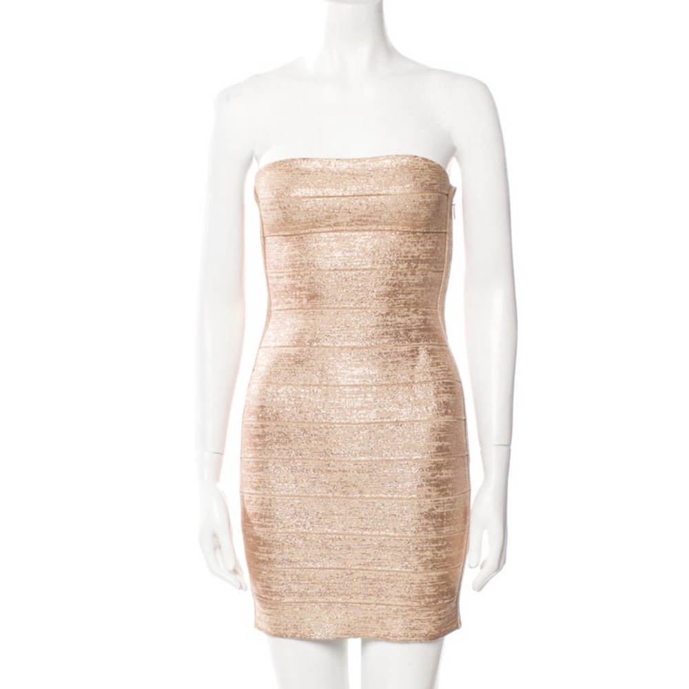 COPY - Gold Bandage Dress